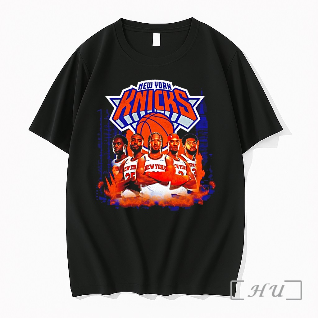 Officials New York Knicks Basketball Players Featuring Og Anunoby Mikal Bridges Jalen Brunson Premium T Shirts Sweater Hoodie