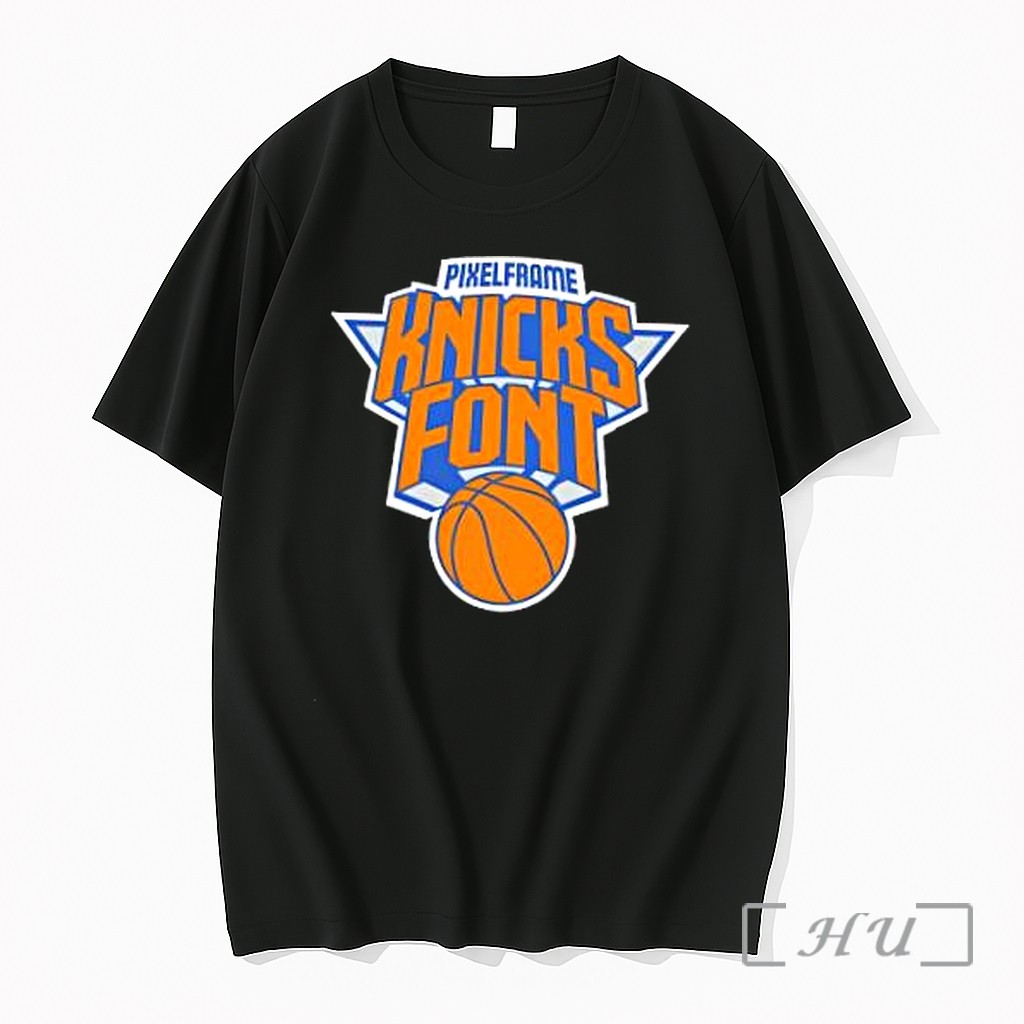 Officials New York Knicks Pixelframe Knicks Font Premium T Shirts Sweater Hoodie