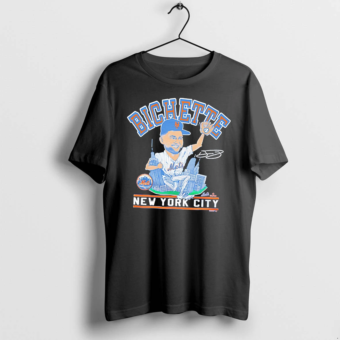 Officials New York Mets Bo Bichette Caricature Tri Blend Tee Premium T Shirt Sweatshirt Hoodie