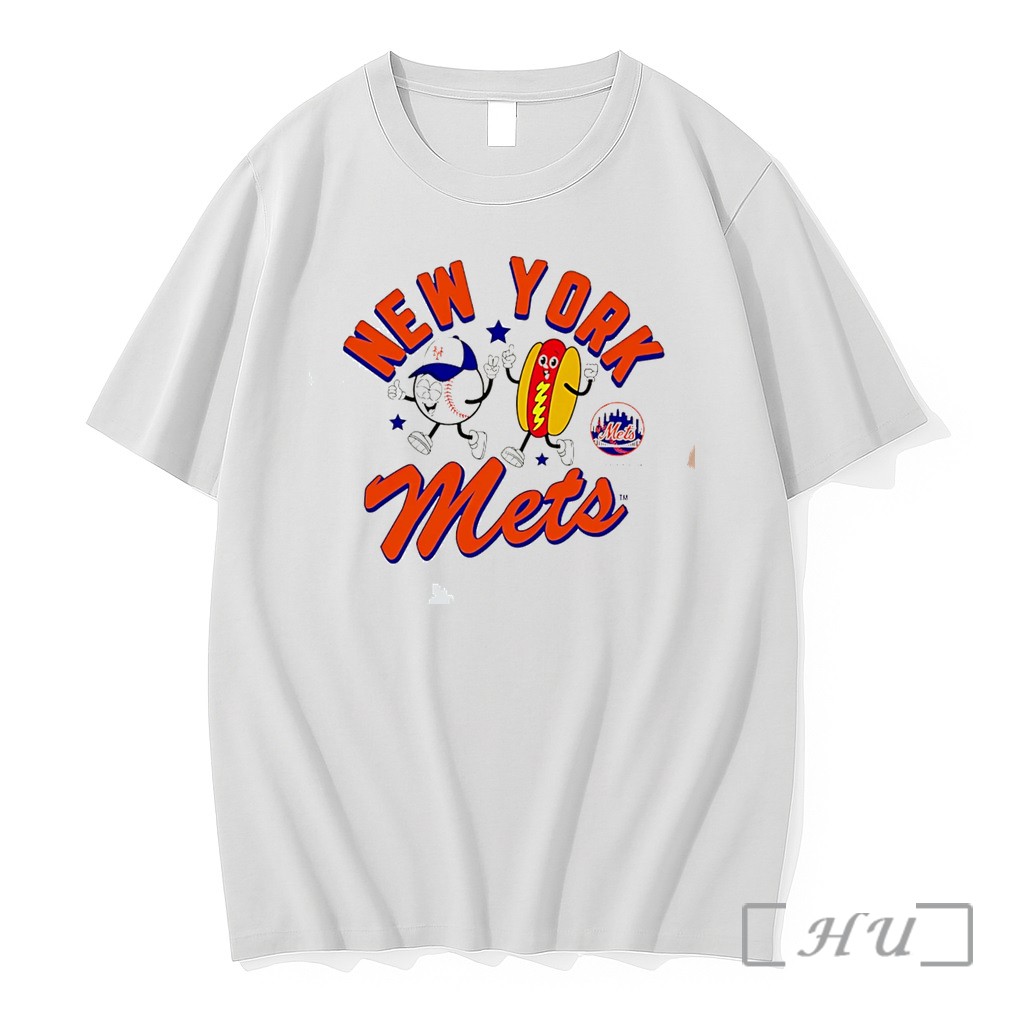 Officials New York Mets Hotdog Preschool Snack Cartoon Tee Premium T Shirts Sweater Hoodie
