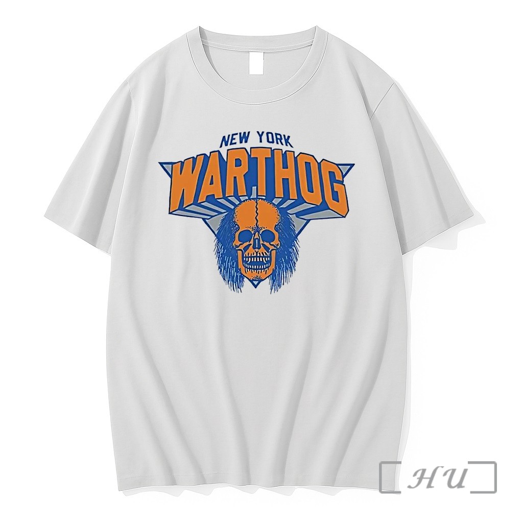 Officials New York Warthog Skull Graphic New York Warthog White Premium T Shirts Sweater Hoodie