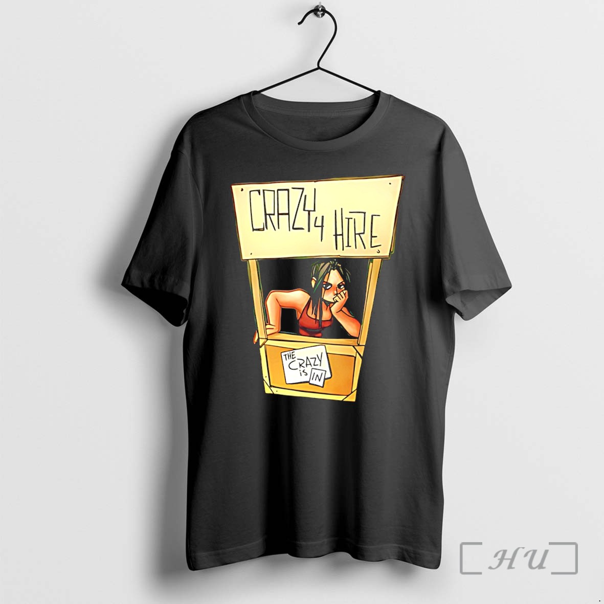Officials Nikki Storm Crazy 4 Hire The Crazy Is In Illustration Tee Premium T Shirts Sweater Hoodie
