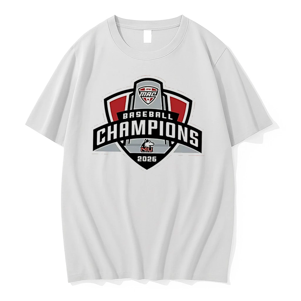 Officials Northern Illinois Huskies 2026 Mac Baseball Tournament Champions Locker Room Tee Premium T Shirt Sweatshirt Hoodie