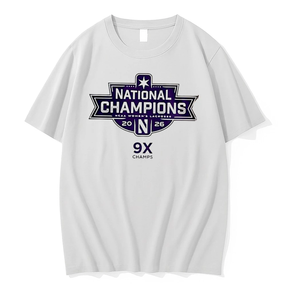 Officials Northwestern Wildcats Womens Lacrosse 2026 National Champions 9x Champs Tee Premium T Shirt Sweatshirt Hoodie