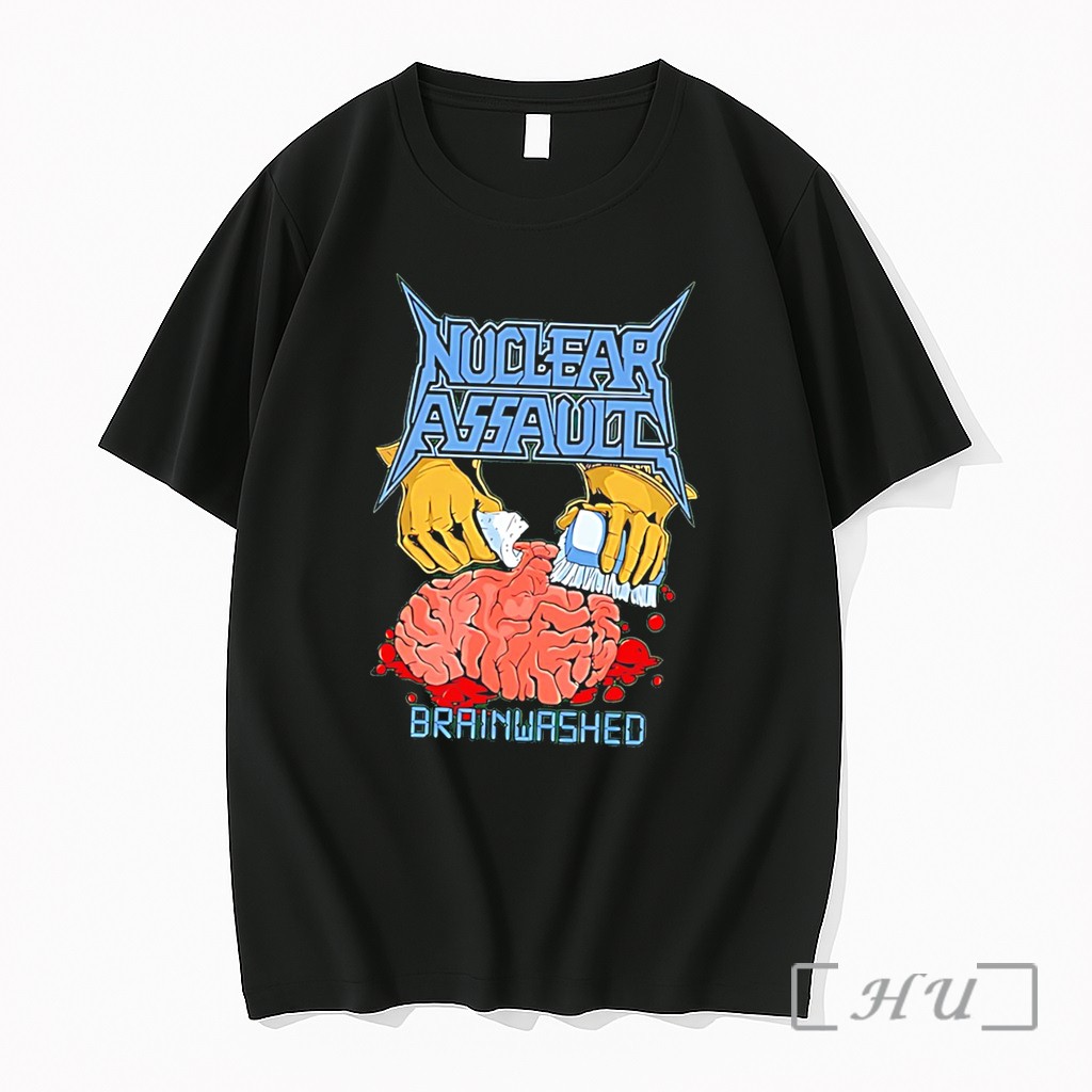 Officials Nuclear Assault Brainwashed Illustration Tee Premium T Shirts Sweater Hoodie