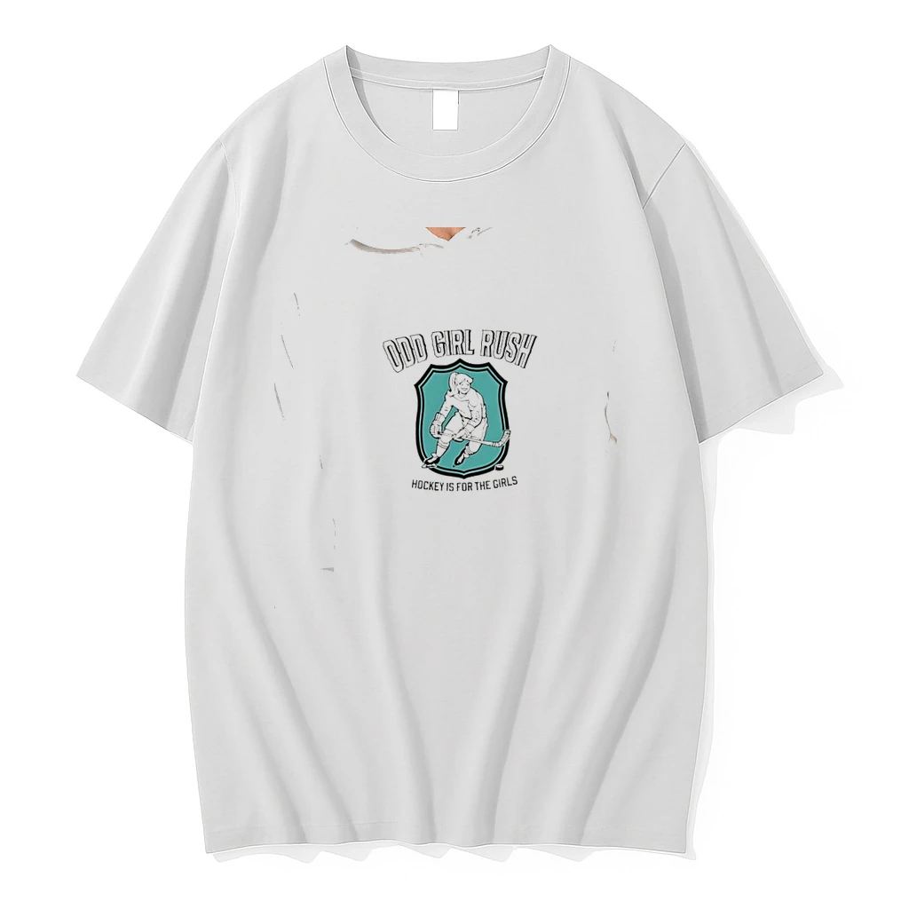 Officials Odd Girl Rush Hockey Is For The Girls Female Ice Hockey Player Cartoon Art Premium T Shirt Sweatshirt Hoodie