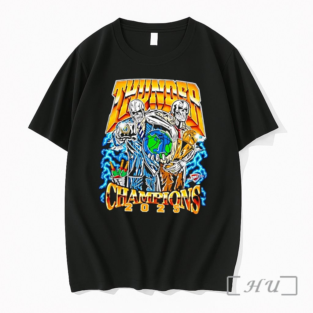 Officials Oklahoma City Thunder 2025 World Champions Nba Thunder Champions 2025 Black Premium T Shirts Sweater Hoodie
