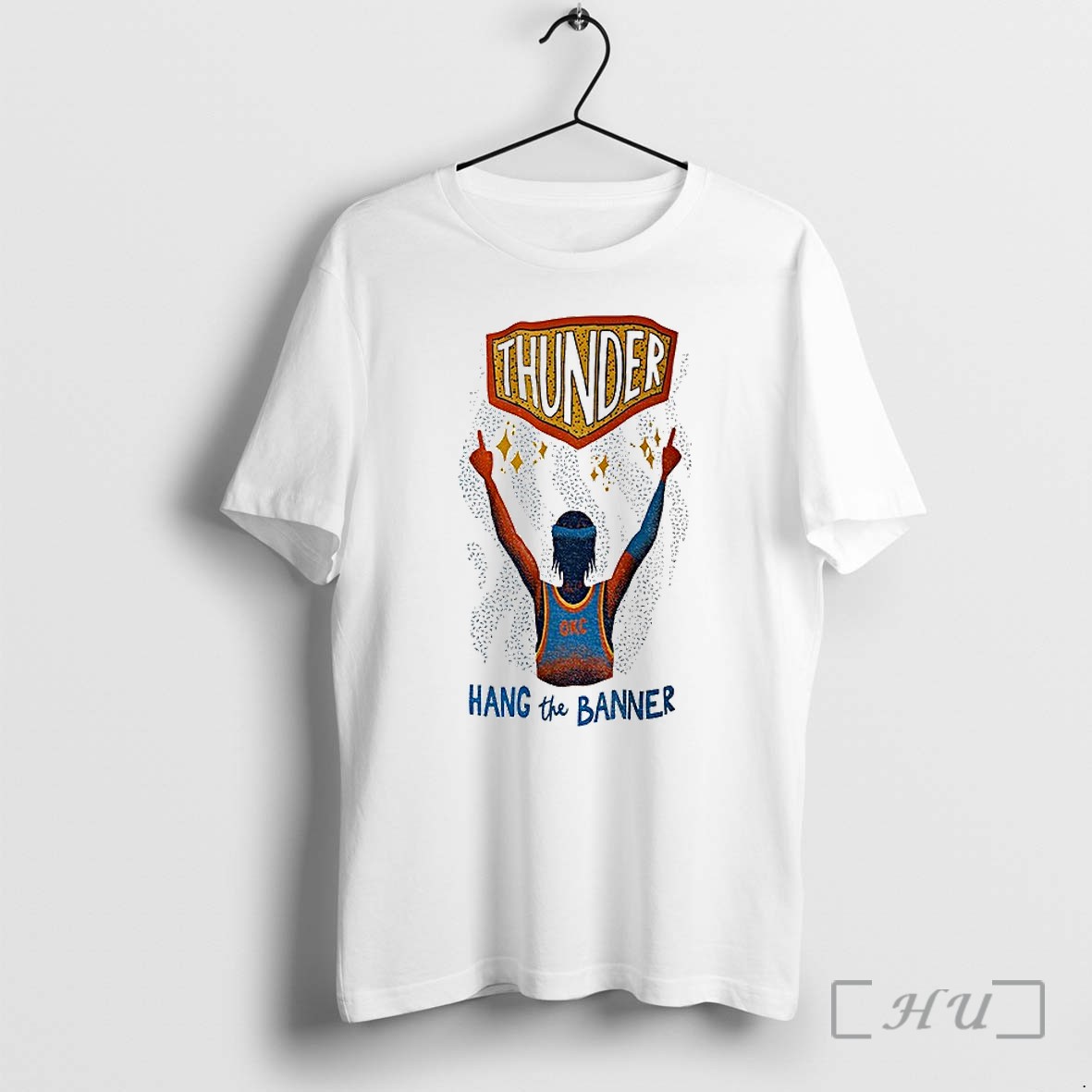Officials Oklahoma City Thunder Basketball Hang The Banner Vintage Premium T Shirts Sweater Hoodie