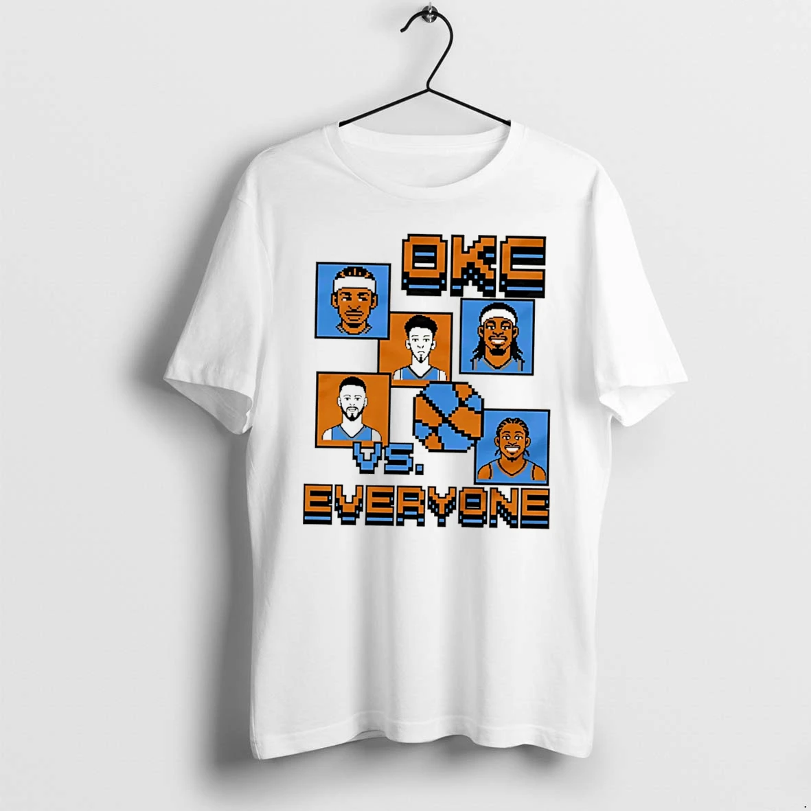 Officials Oklahoma City Thunder Okc Vs Everyone 8 Bit Tee Premium T Shirt Sweatshirt Hoodie