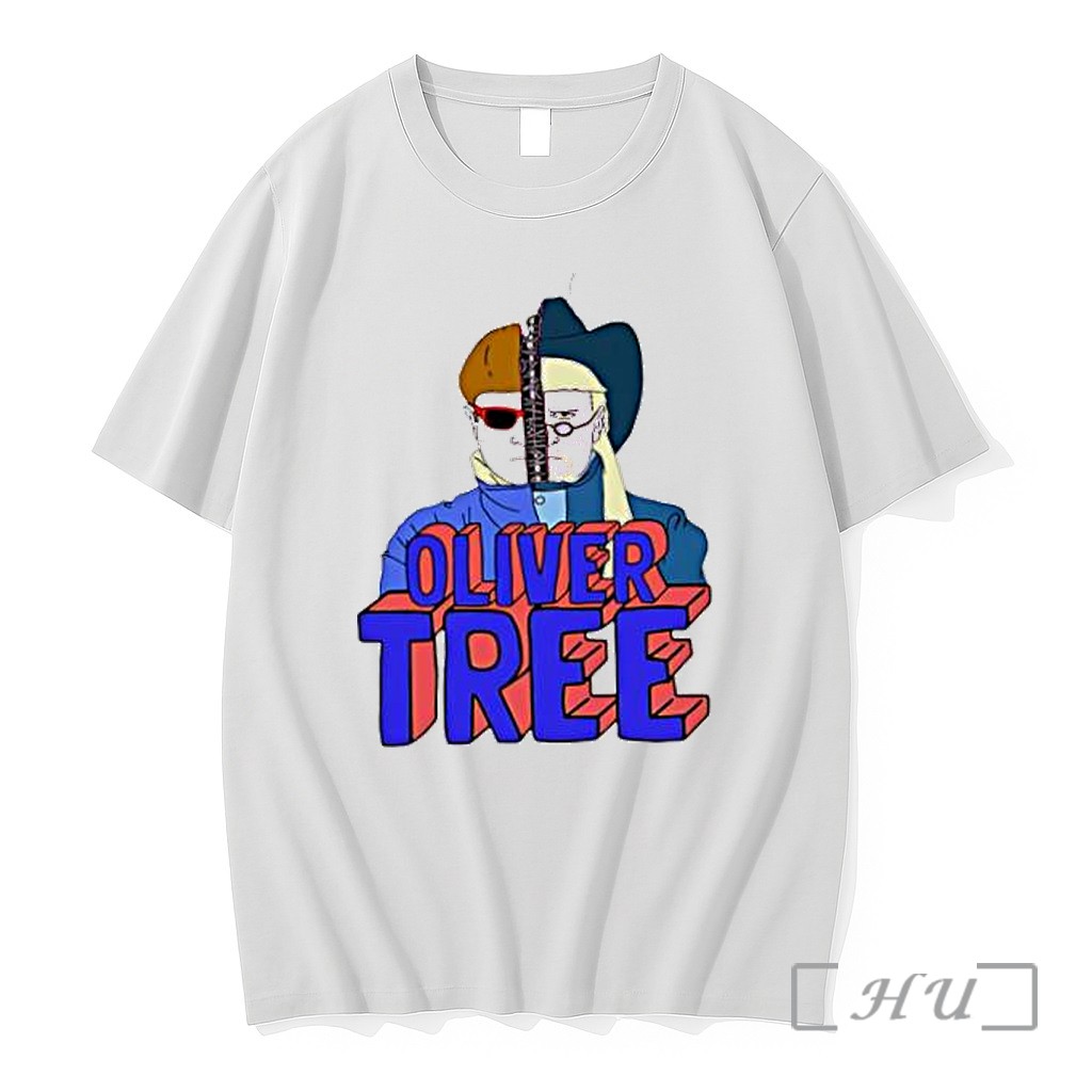 Officials Oliver Tree Split Face Portrait Music Artist Fan Premium T Shirts Sweater Hoodie