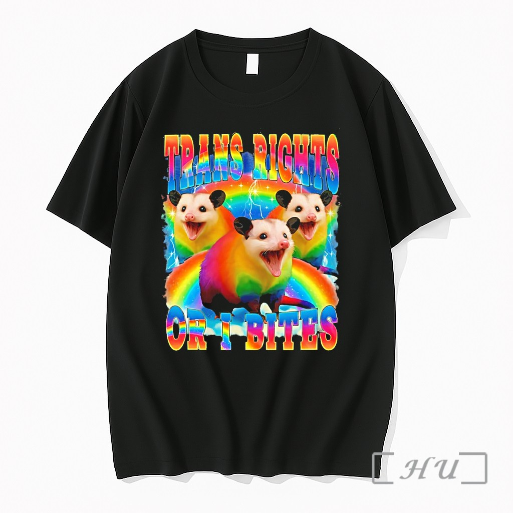 Officials Opossums Animal Trans Rights Or I Bites Premium T Shirts Sweater Hoodie
