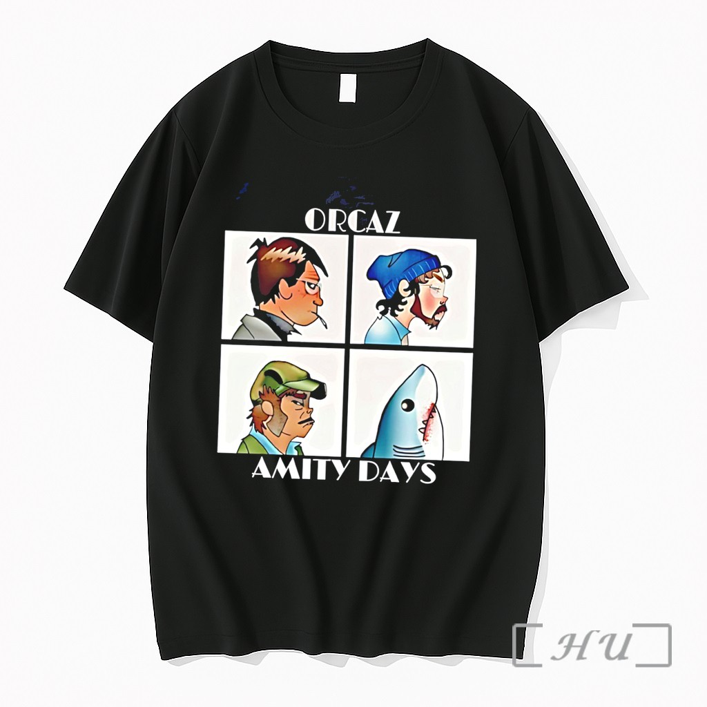 Officials Orcaz Amity Days Demon Days And Jaws Parody Tee Premium T Shirts Sweater Hoodie