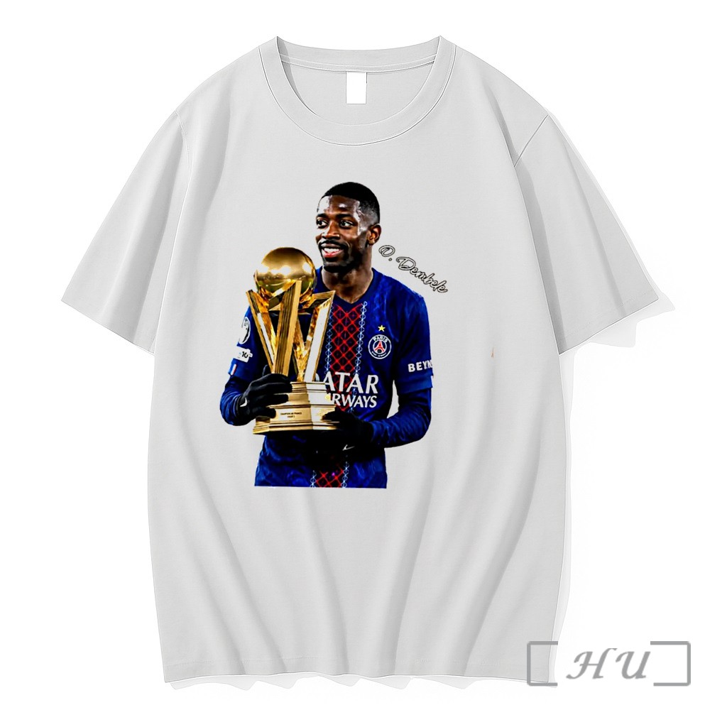 Officials Ousmane Dembele Paris Saint Germain 2026 Uefa League Champions 14th Ligue 1 Title Trophy Tee Premium T Shirts Sweater Hoodie