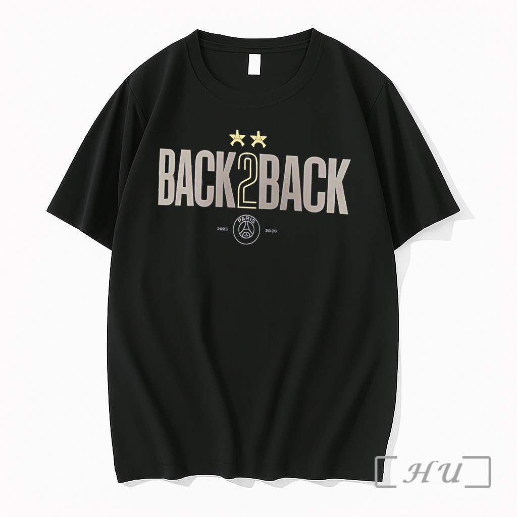 Officials Psg Champions League Winner Back To Back 2 Star Graphic 2026 Tee Premium T Shirts Sweater Hoodie