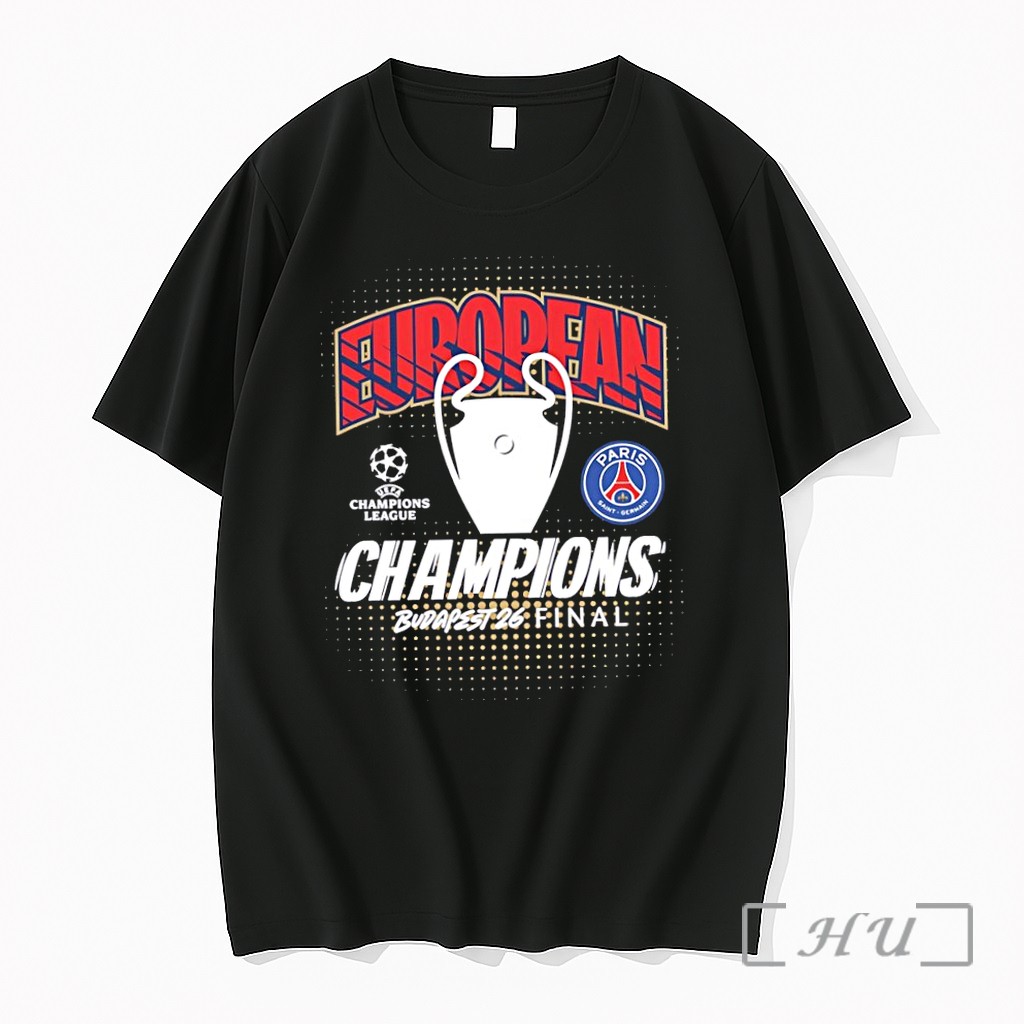 Officials Psg European Champions League Final 2026 Premium T Shirts Sweater Hoodie