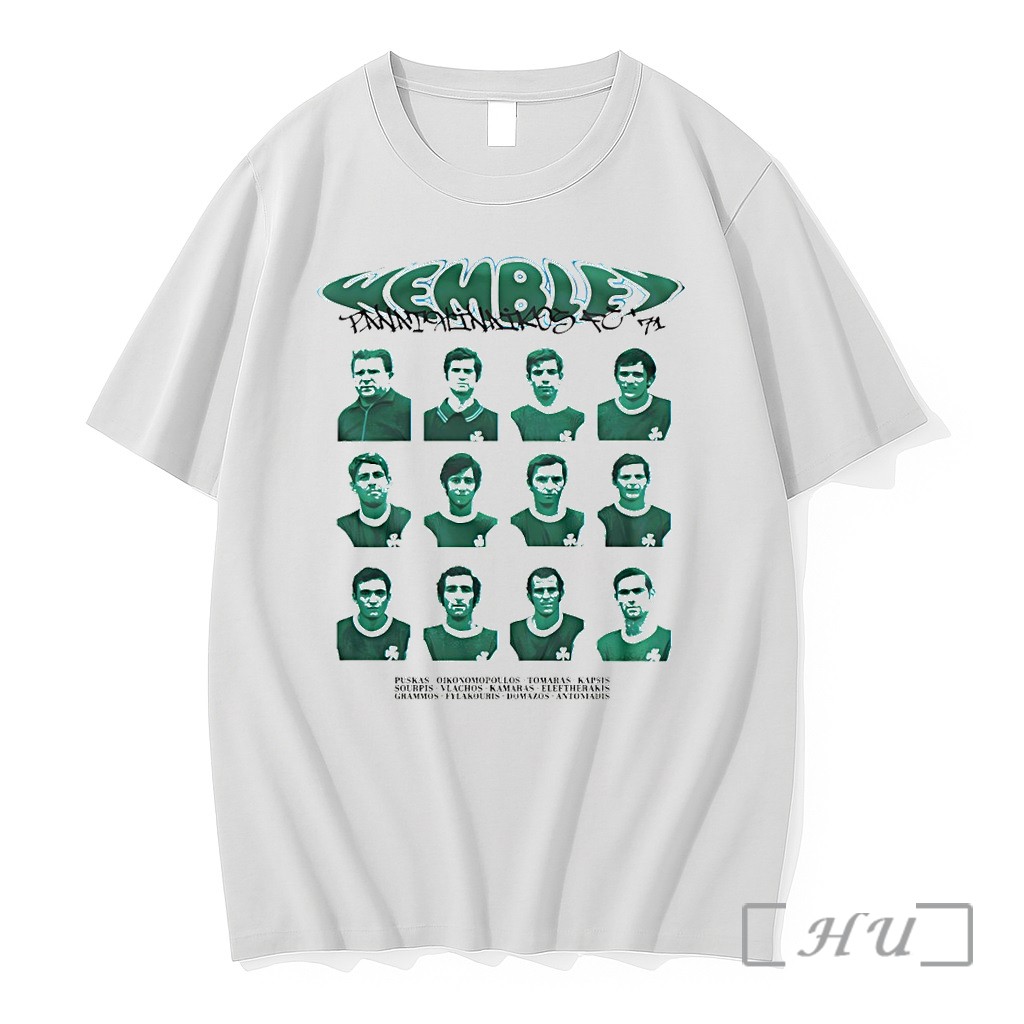 Officials Panathinaikos Fc 1971 Team Wembley Kemble Panathinaikos Fc Premium T Shirts Sweater Hoodie