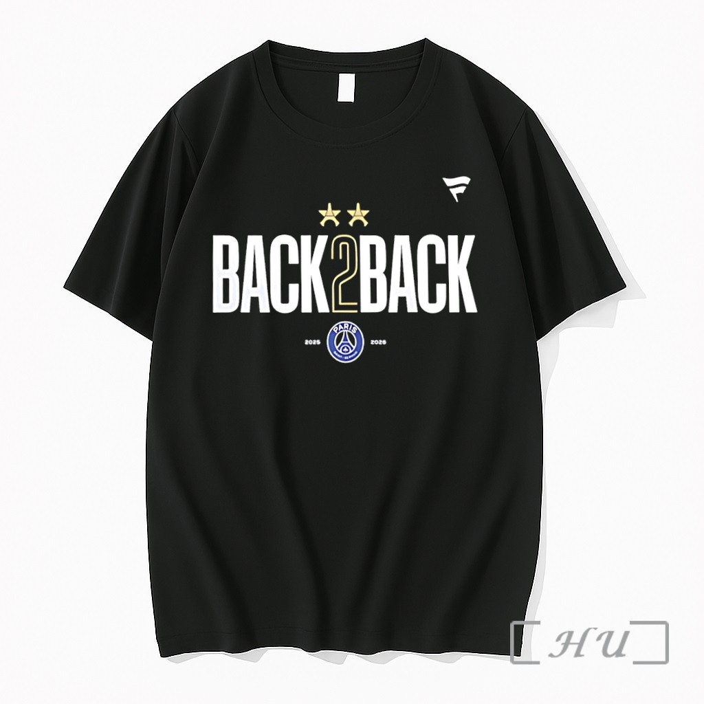 Officials Paris Saint Germain 2025 2026 Champions League Final Back 2 Back Stars Premium T Shirts Sweater Hoodie