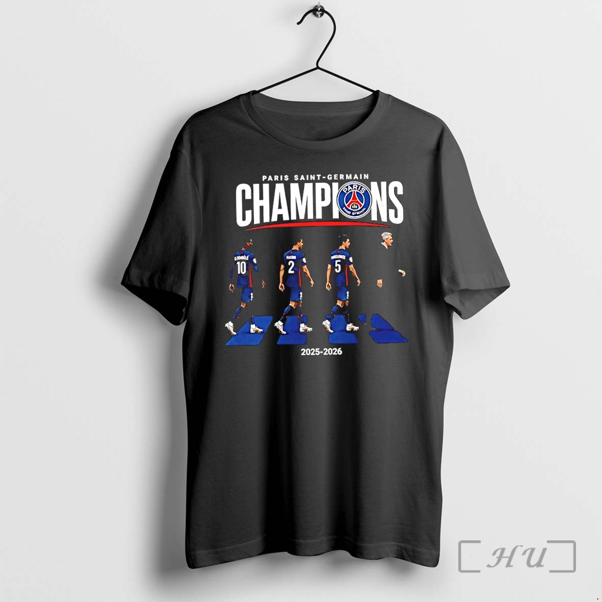 Officials Paris Saint Germain 2025 2026 Champions League Winners Abbey Road Premium T Shirts Sweater Hoodie