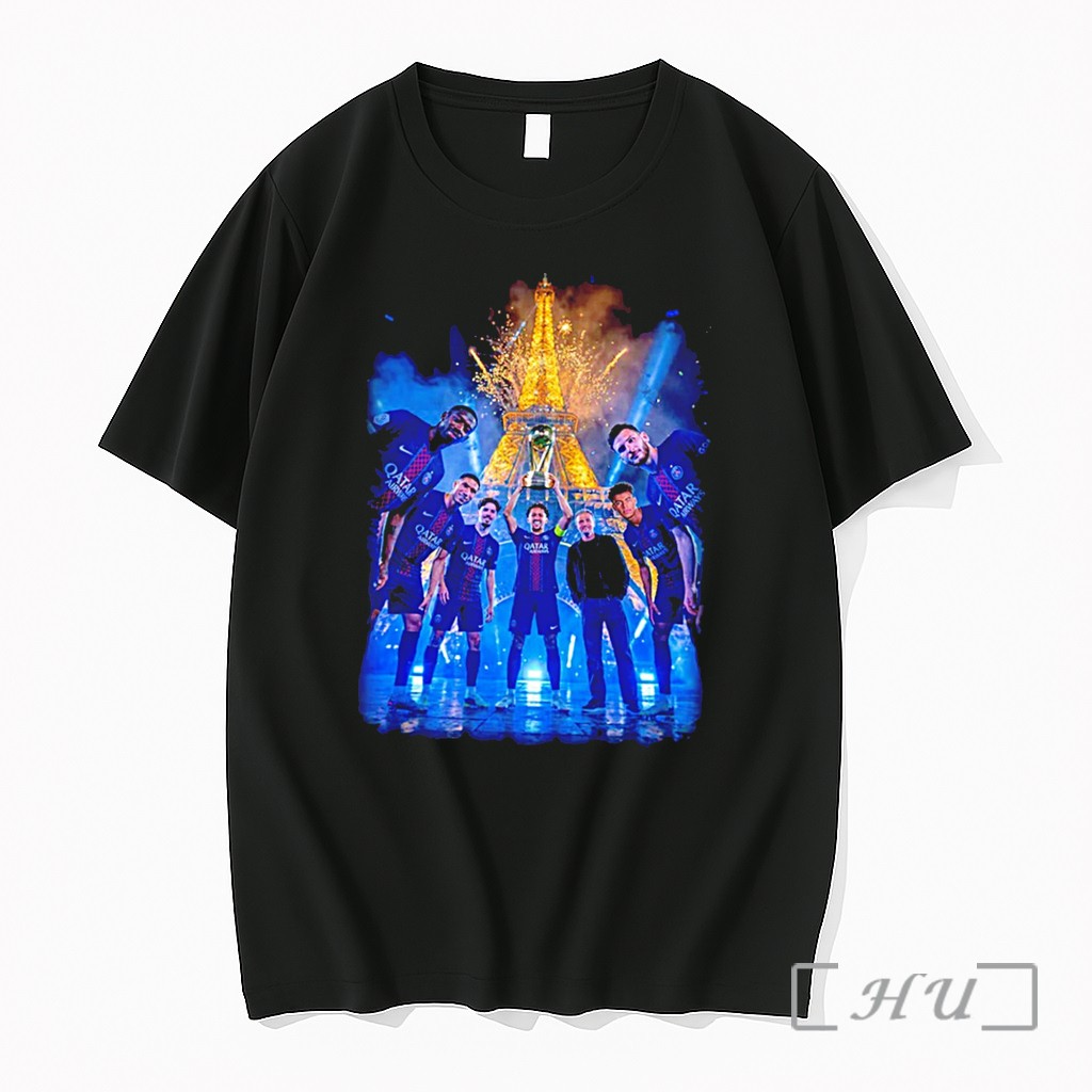 Officials Paris Saint Germain 2026 Uefa League Champions 14th Ligue 1 Title Trophy Tee Premium T Shirts Sweater Hoodie