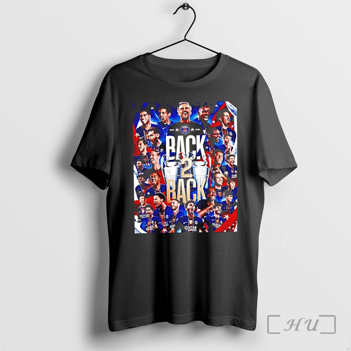 Officials Paris Saint Germain Back 2 Back Champions League Champions 2025 26 Premium T Shirts Sweater Hoodie