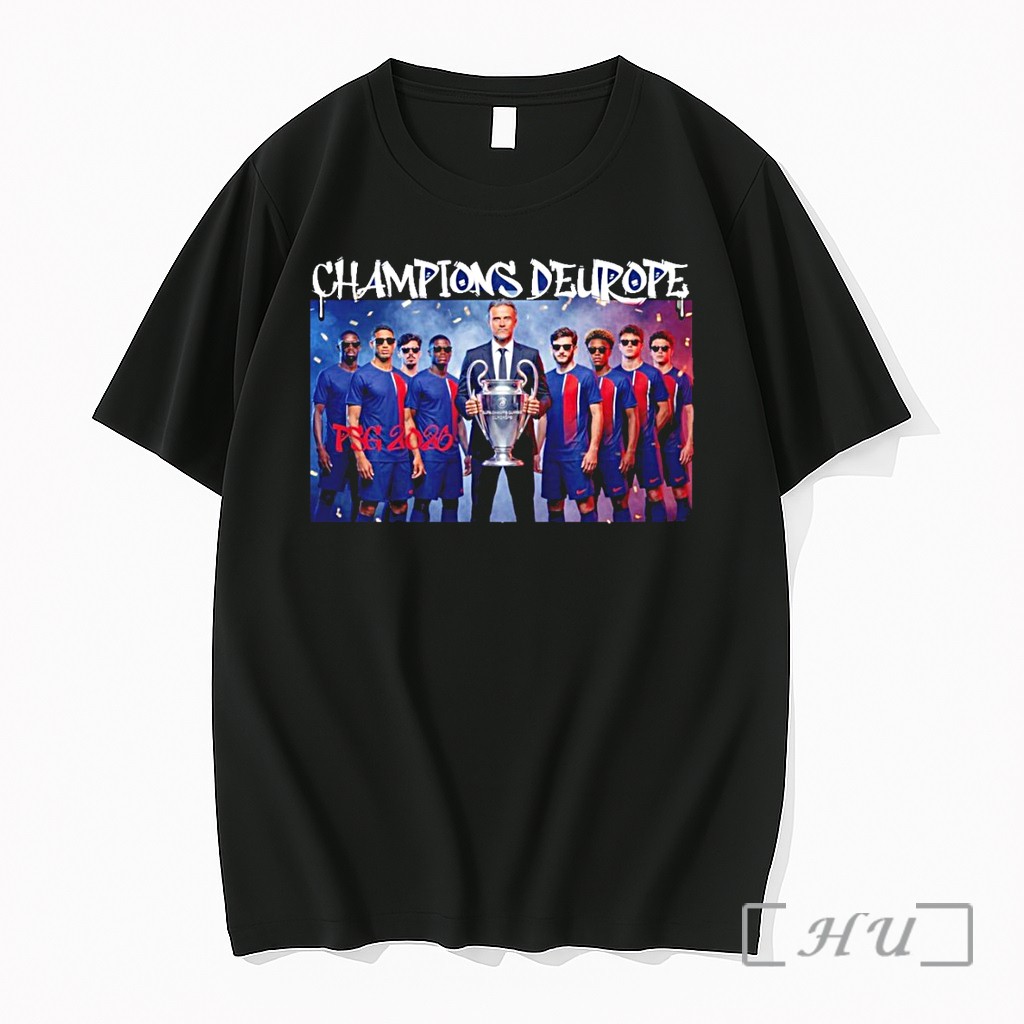 Officials Paris Saint Germain Players With Coach Final Ucl 2026 Premium T Shirts Sweater Hoodie