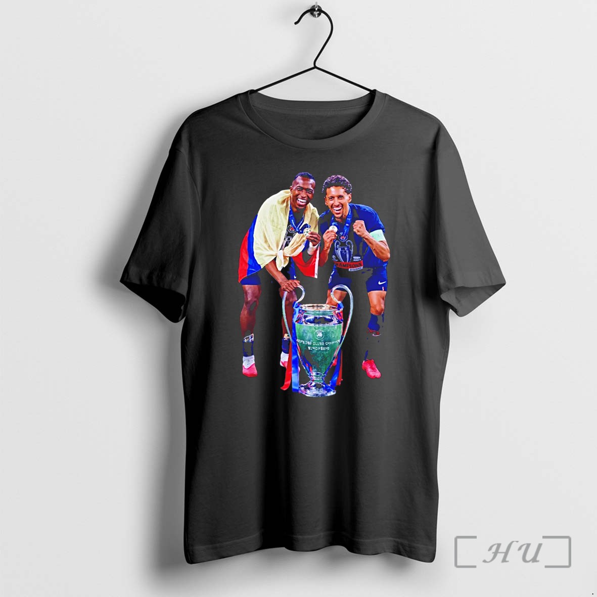 Officials Paris Saint Germain Trophy Duo Uefa League Champions 2025 26 Tee Premium T Shirts Sweater Hoodie