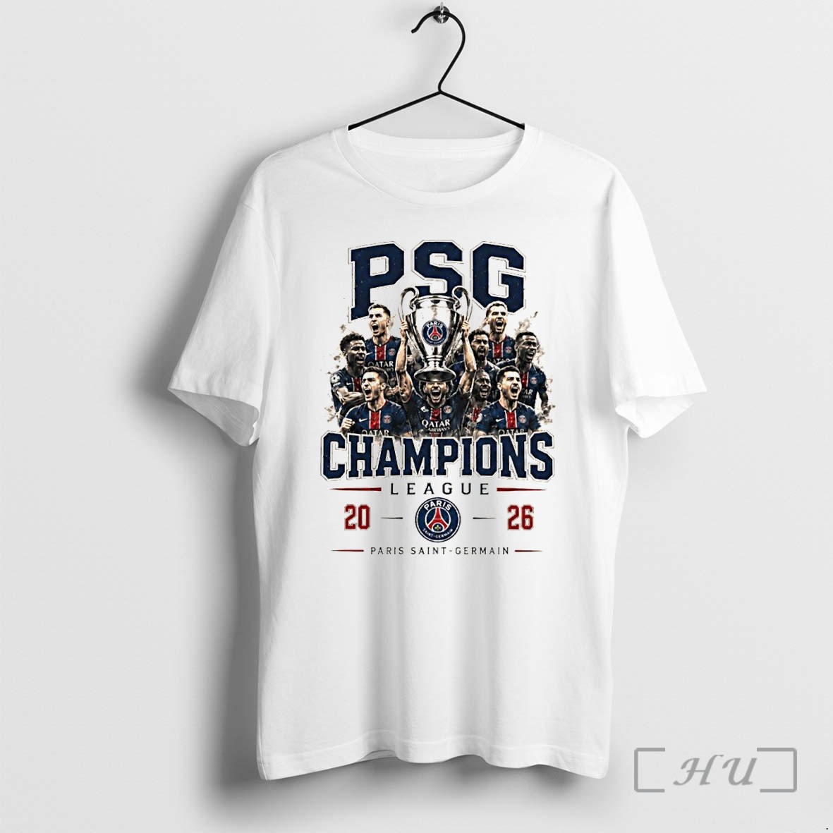 Officials Paris Saint Germain Ucl Champions Football Psg Trophy Premium T Shirts Sweater Hoodie
