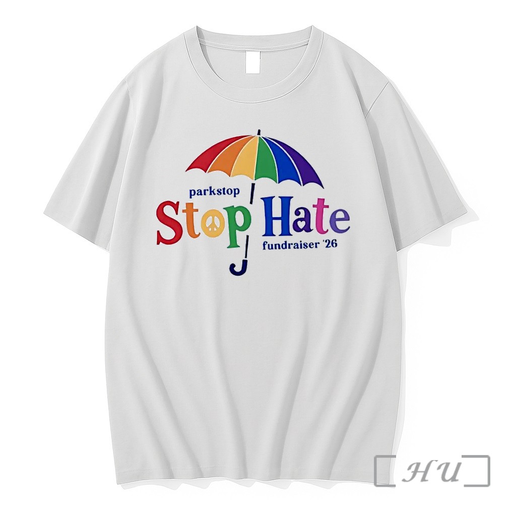 Officials Parkstop Fundraiser 26 Stop Hate Peace Umbrella White Premium T Shirts Sweater Hoodie