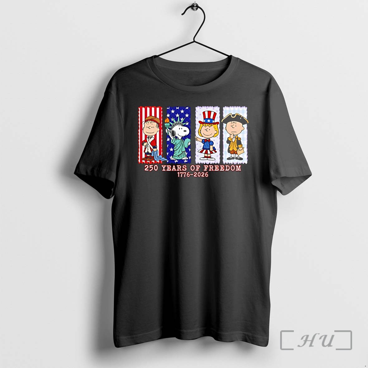 Officials Peanuts Gang Snoopy Charlie Brown 250 Years Of Freedom 1776 2026 4th Of July Patriotic Premium T Shirts Sweater Hoodie