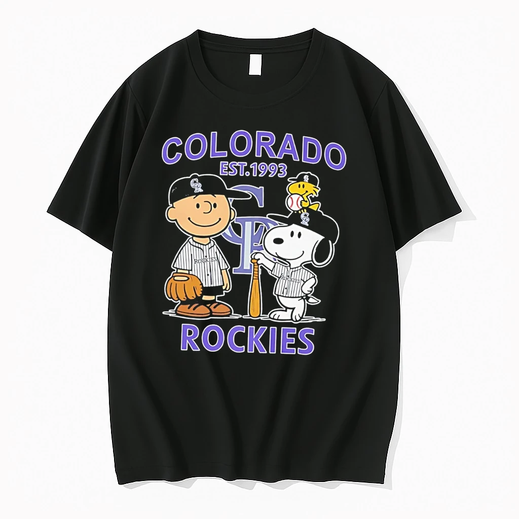 Officials Peanuts X Colorado Rockies Est 1993 Tee Premium T Shirt Sweatshirt Hoodie