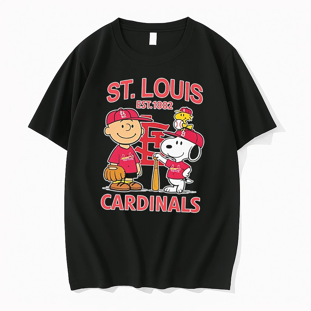 Officials Peanuts X St Louis Cardinals Baseball Est 1882 Tee Premium T Shirt Sweatshirt Hoodie