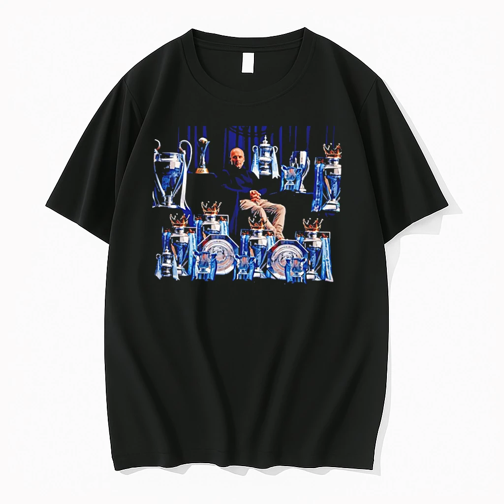 Officials Pep Guardiola Manchester City 2026 Champions Trophies Graphic Tee Premium T Shirt Sweatshirt Hoodie