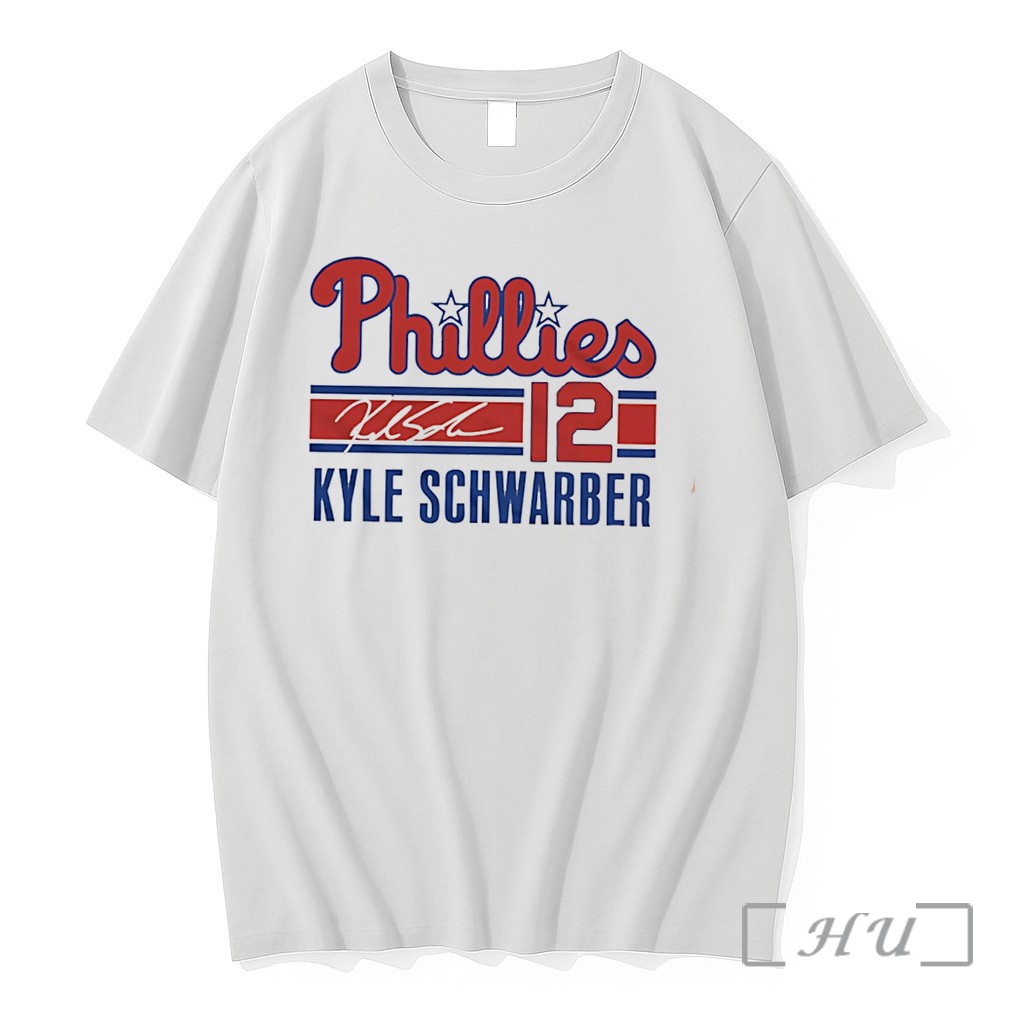 Officials Philadelphia Phillies Kyle Schwarber Signature Name Number Tee Premium T Shirts Sweater Hoodie
