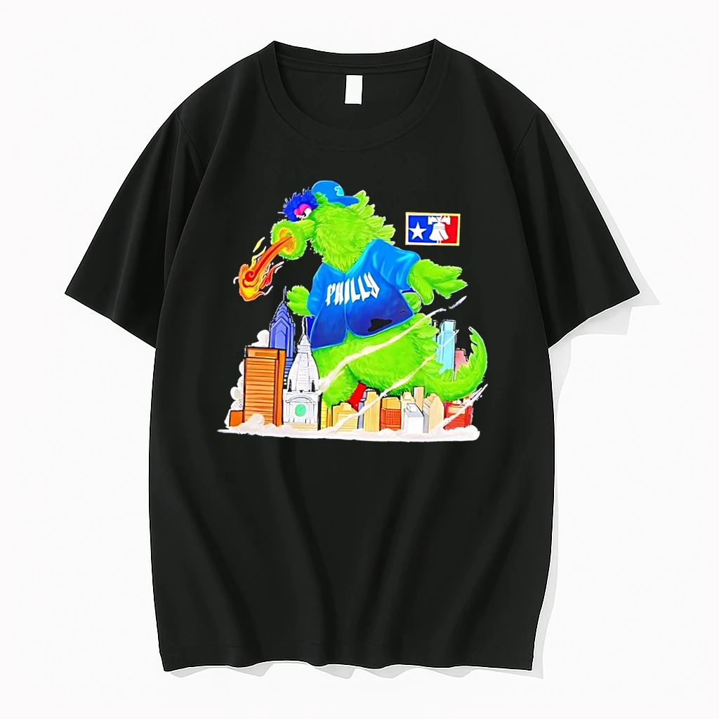 Officials Philadelphia Phillies Phanatic Mascot X Godzilla Black Premium T Shirt Sweatshirt Hoodie