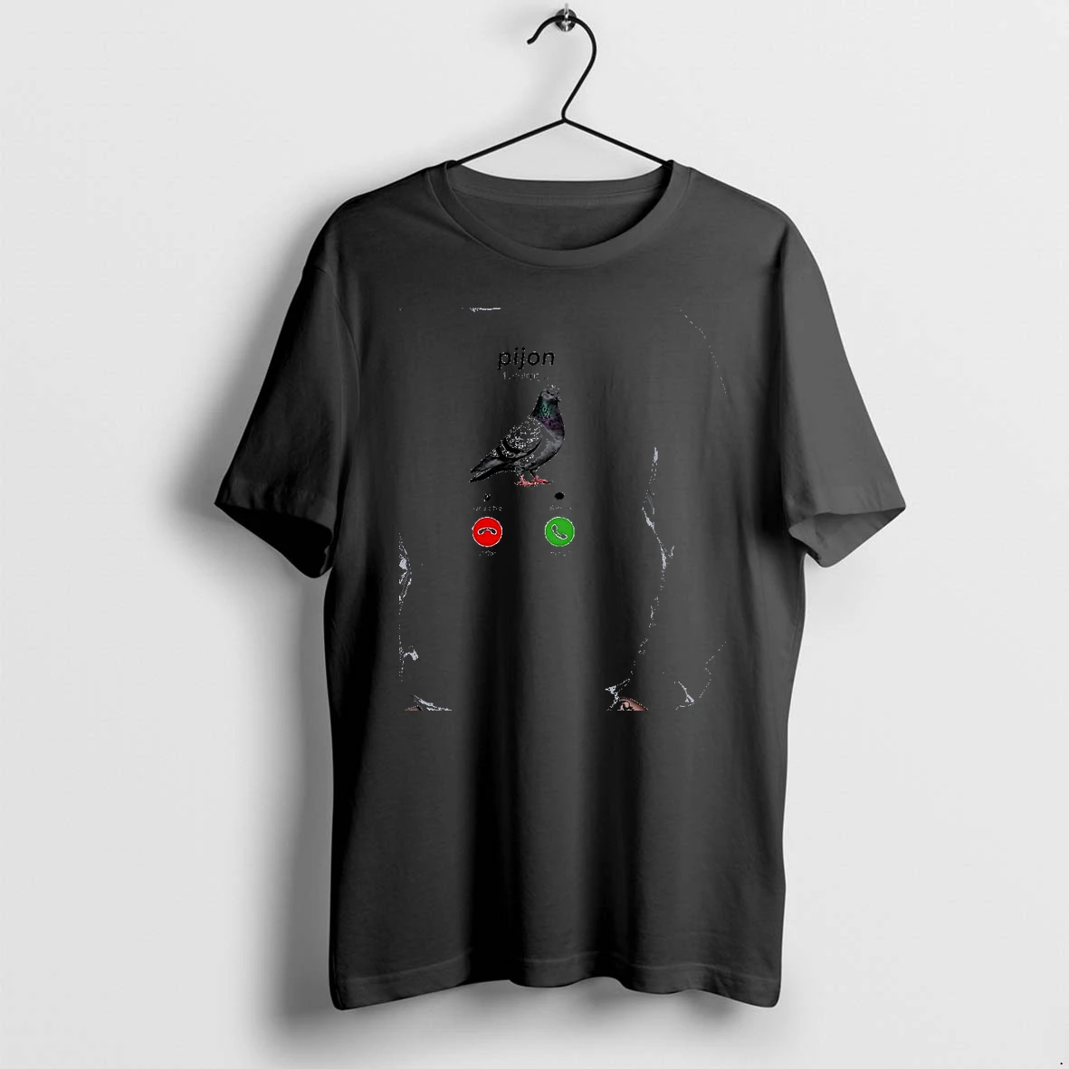 Officials Pigeon Pijon Is Calling Remind Me Message Decline Accept Smartphone Screen Premium T Shirt Sweatshirt Hoodie