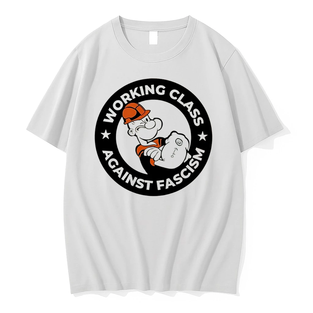 Officials Popeye Working Class Against Fascism Tee Premium T Shirt Sweatshirt Hoodie