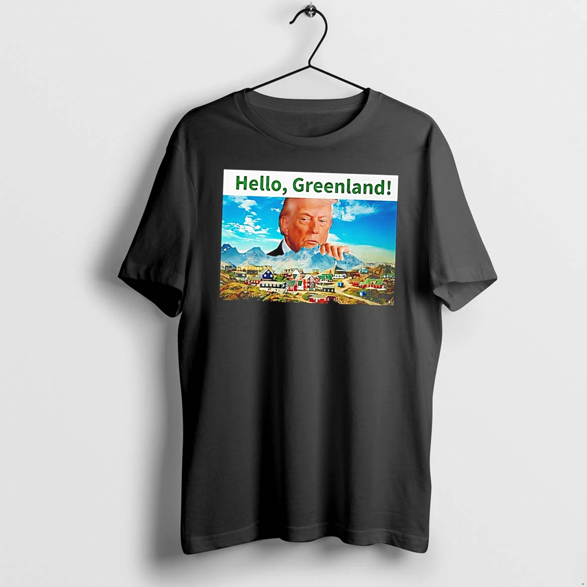 Officials President Trump Hello Greenland 2026 Tee Premium T Shirt Sweatshirt Hoodie