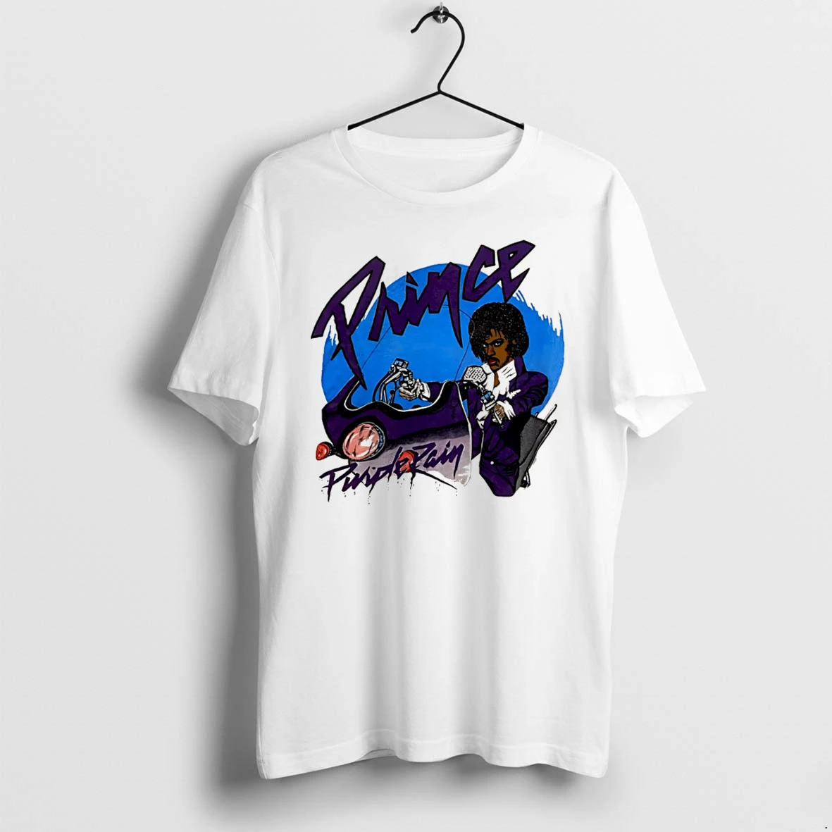 Officials Prince Purple Rain Motorcycle 80s Music Tee Premium T Shirt Sweatshirt Hoodie
