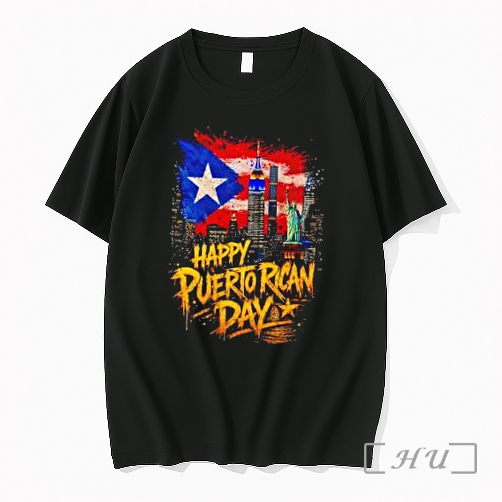 Officials Puerto Rican Day New York City Empire State Building Statue Of Liberty Premium T Shirts Sweater Hoodie