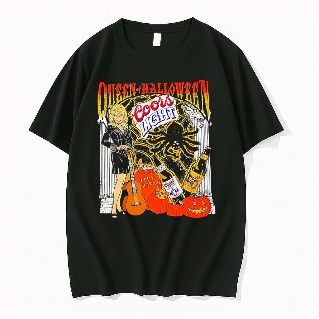 Officials Queen Of Halloween Coors Light Dolly Parton Premium T Shirt Sweatshirt Hoodie