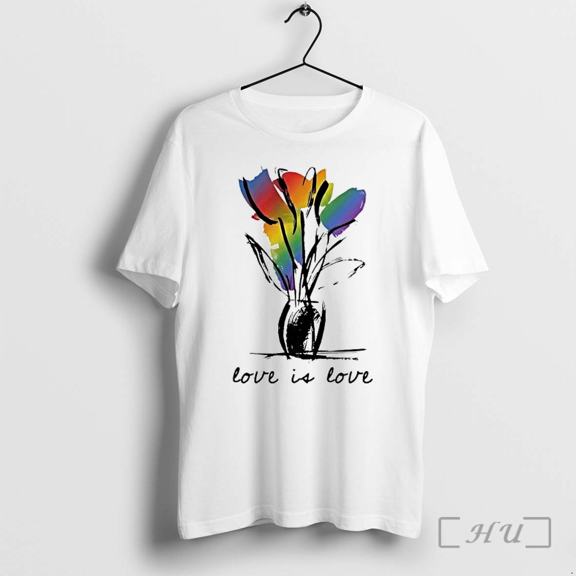 Officials Rainbow Tulip Love Is Love Gay Pride Premium T Shirts Sweater Hoodie