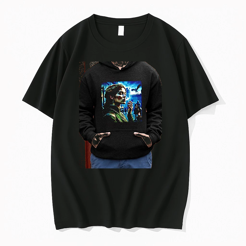 Officials Rhaenyra Targaryen House Of The Dragon Smoking Cigarette Fantasy Queen Premium T Shirt Sweatshirt Hoodie