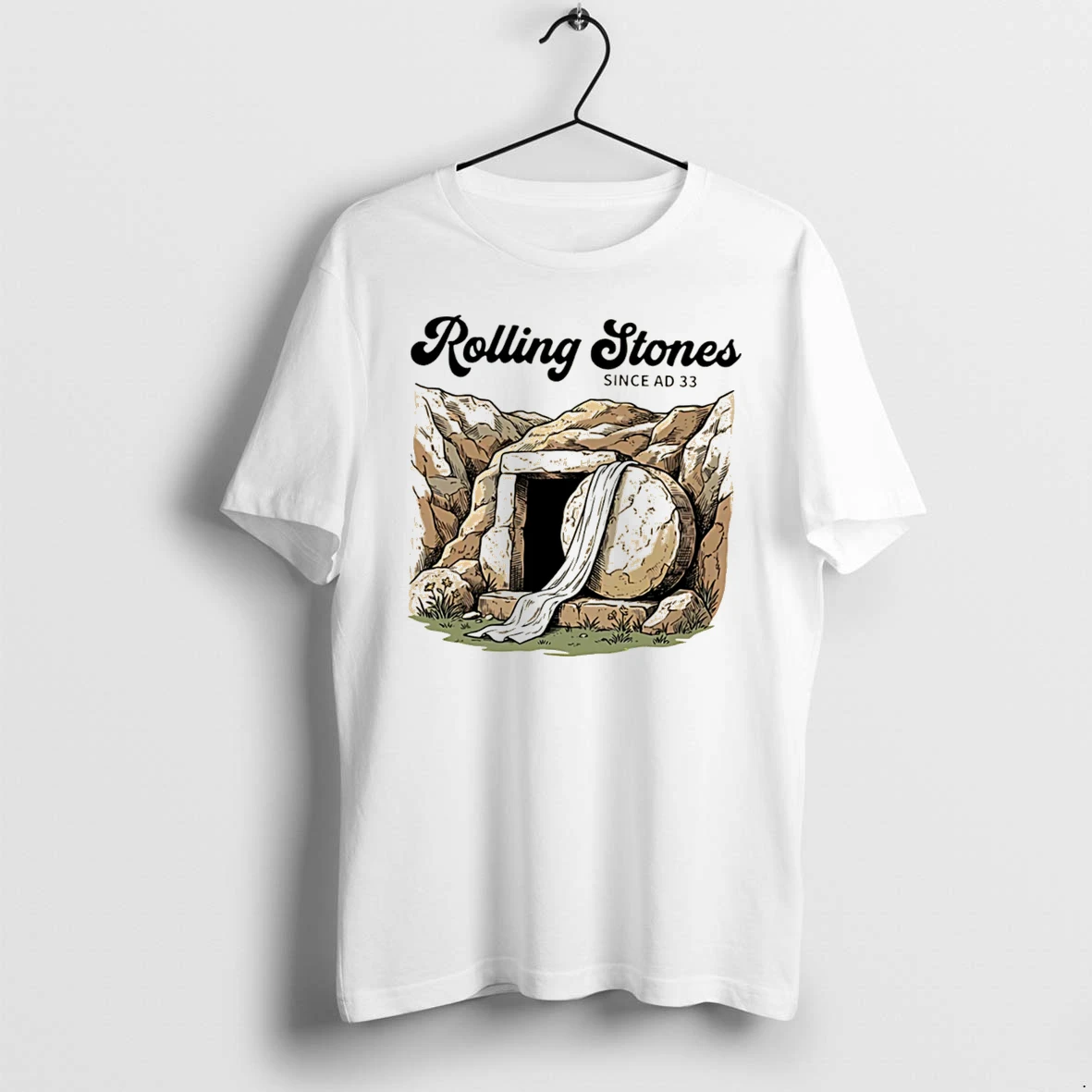 Officials Rolling Stones Since Ad 33 Jesus Resurrection Tee Premium T Shirt Sweatshirt Hoodie