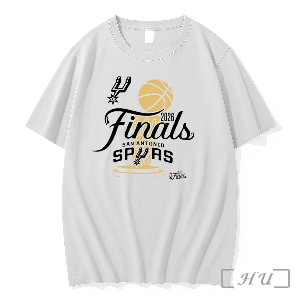 Officials San Antonio Spurs 2026 Nba Finals Trophy Script Tee Premium T Shirts Sweater Hoodie