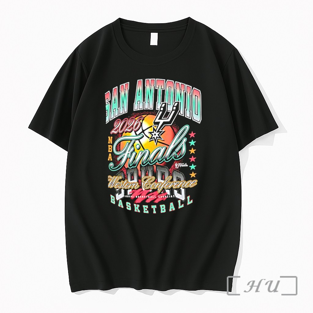Officials San Antonio Spurs 2026 Nba Finals Western Conference Champions Retro Premium T Shirts Sweater Hoodie