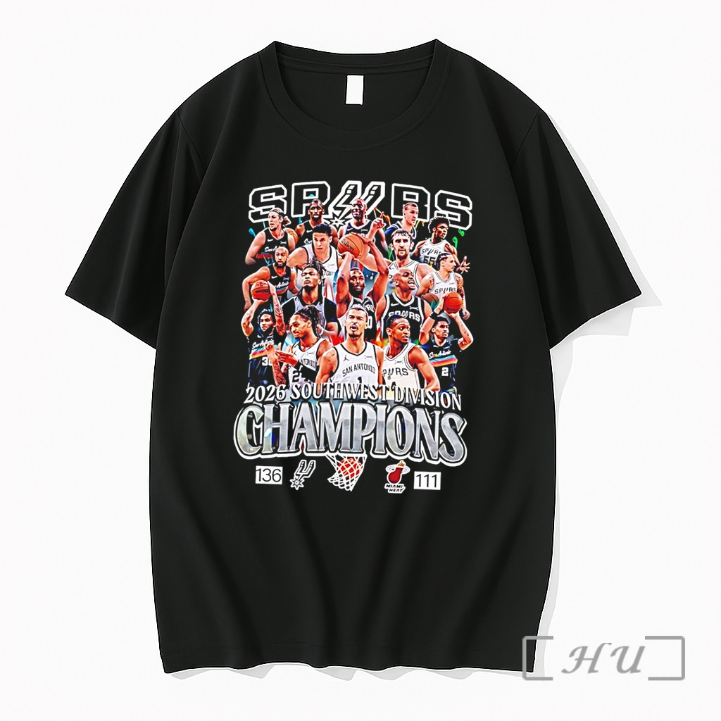 Officials San Antonio Spurs 2026 Southwest Division Champions Team Collage Tee Premium T Shirts Sweater Hoodie