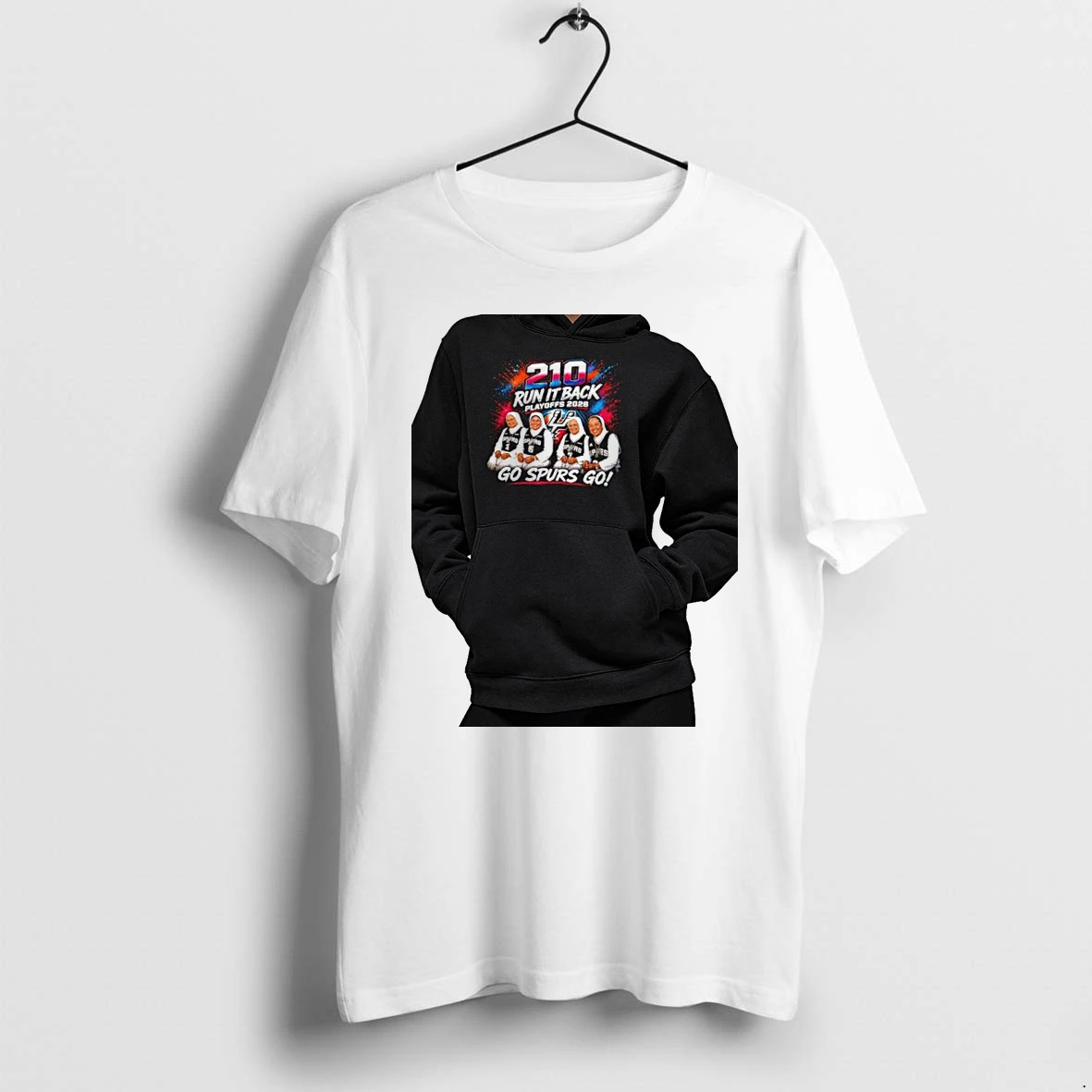 Officials San Antonio Spurs 210 Run It Back Playoffs 2026 Premium T Shirt Sweatshirt Hoodie