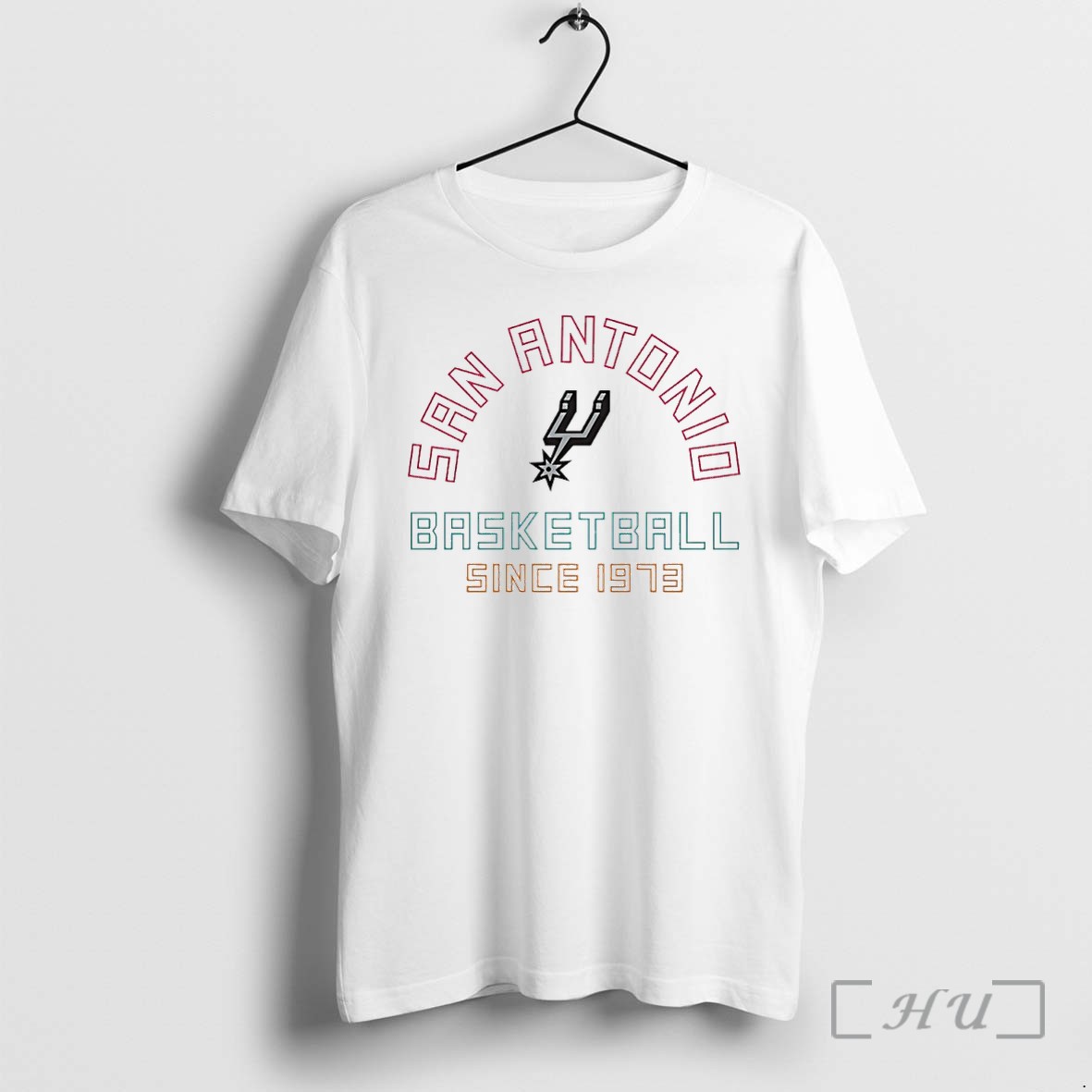 Officials San Antonio Spurs Basketball Since 1973 Logo Outline Premium T Shirts Sweater Hoodie