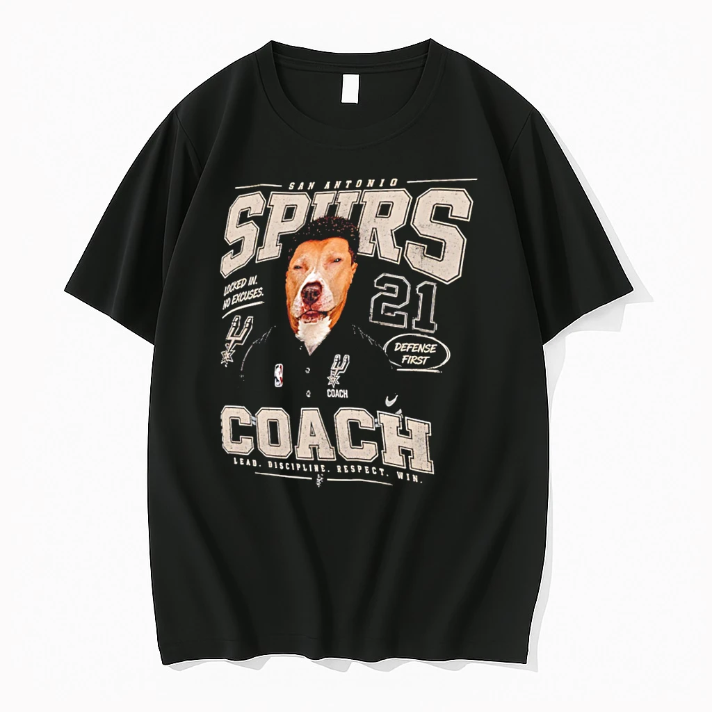Officials San Antonio Spurs Coach The Mitch Johnson Dog Meme Tee Premium T Shirt Sweatshirt Hoodie