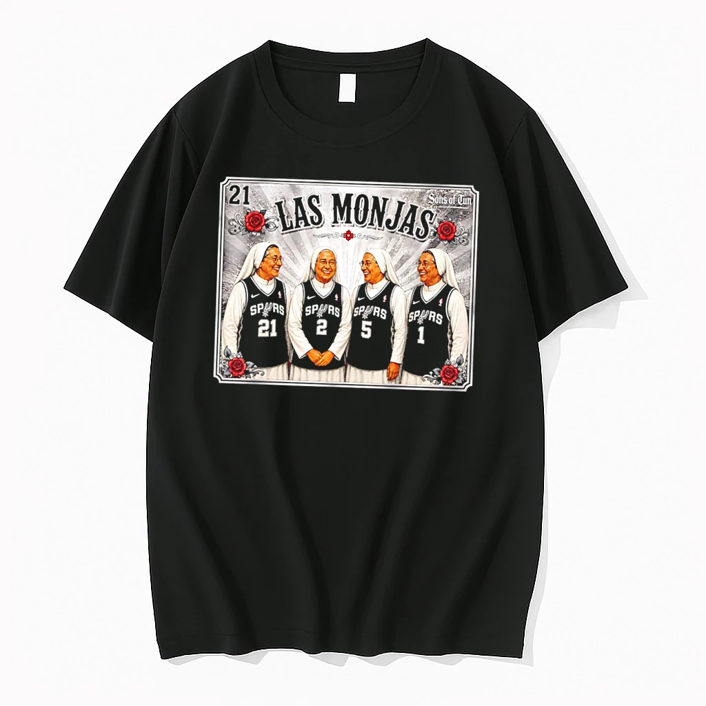Officials San Antonio Spurs Monk Las Monjas Go Spurs Go Graphic Tee Premium T Shirt Sweatshirt Hoodie